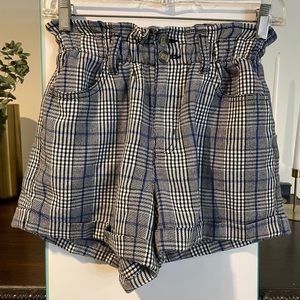 american eagle scrunch paper bag shorts size 0
